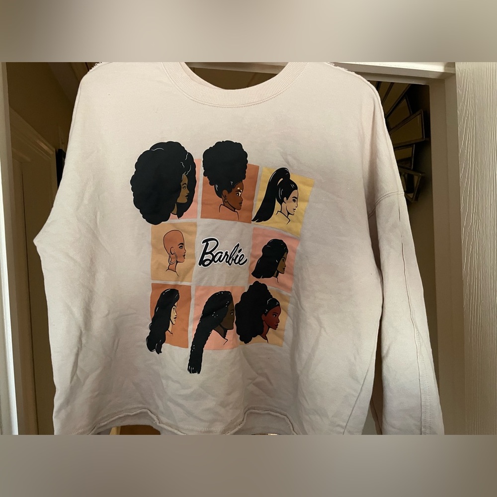 Cropped Barbie Sweatshirt Size Large(runs small)